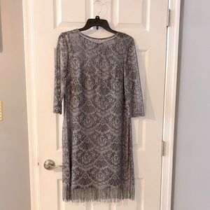 Silver Shimmery Jackie Jon Dress